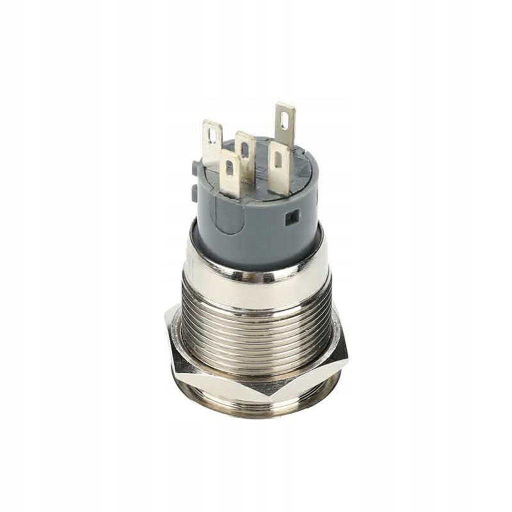 Vandal-proof Bistable Pushbutton 250V 5A 19X38Mm Yellow