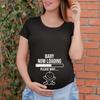 Футболка для беременных 'Baby Now Loading' с принтом, подарок для беременных женщин, топ с коротким рукавом