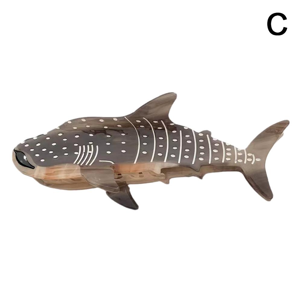 New Design Cartoon Marine Shark Hair Clips Cute Blue Whale Acetate Hair Claw Hair Tiara Accessories Vintage Jewelry Gifts