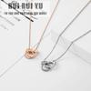 RUI RUI YU Necklace Simple Style Handcuff Pendant Personality Stainless Steel Necklace
