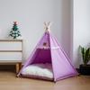 Washable Cat Teepee Tent with Thick Cushion Pet Tent Kennel Pet Bed Dog Tent Bed  Four Seasons