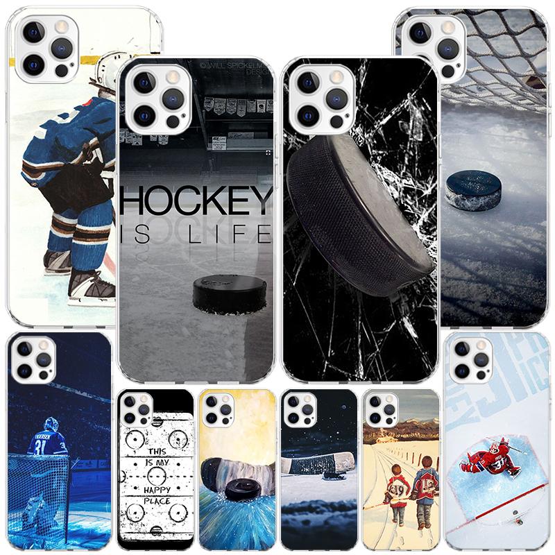 Ice Hockey Rink Sport Phone Case For iPhone 17 Air 16 Pro Max 16E 15 + 14 Plus 11 12 13 Mini 7 8 SE Gift Print Cover Fundas 17 A