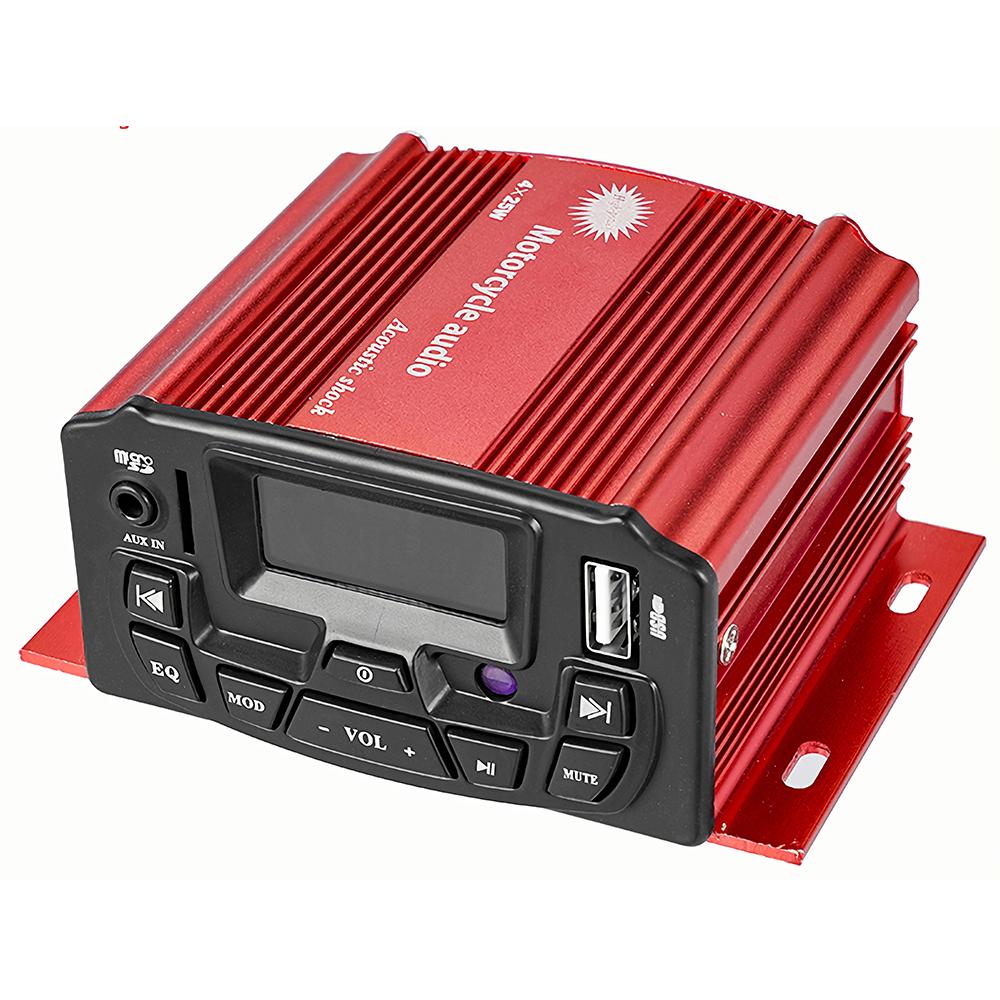Universal Motorcycle Audio Remote Control Stereo 2 Speakers Sound System 12V TF USB MP3 FM Waterproof Motorcycle Radio