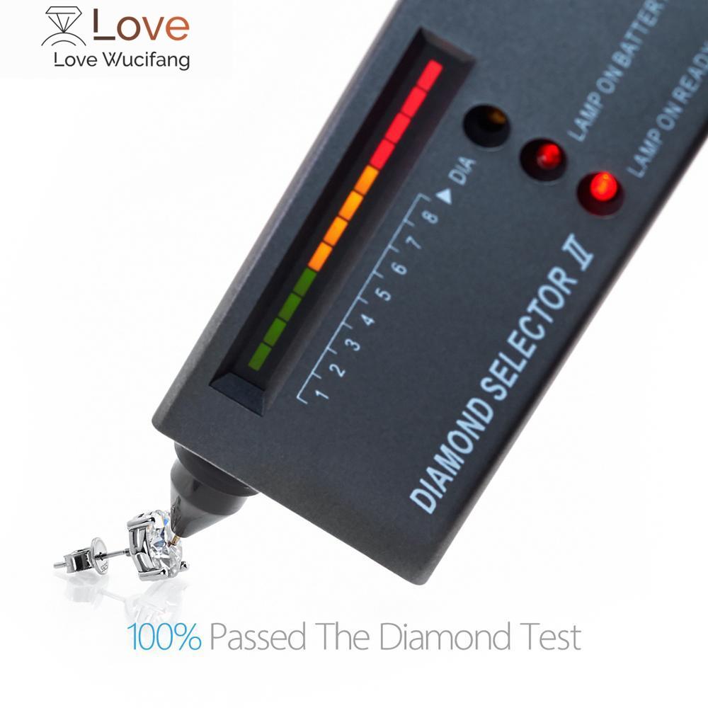 Всего 6,0 карат бриллиантов, прошедших проверку, муассанит, 18-каратное белое золото, серебряные серьги 925 пробы, ювелирные изделия, подарки для женщин и девочек