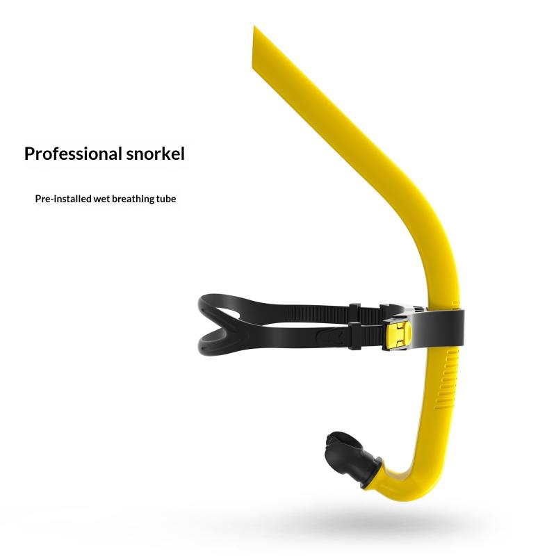 Front Head Swimming Training Snorkel Silicone Mouthpiece Junior Swimmers Full Dry Diving Equipment For Female Male Youth