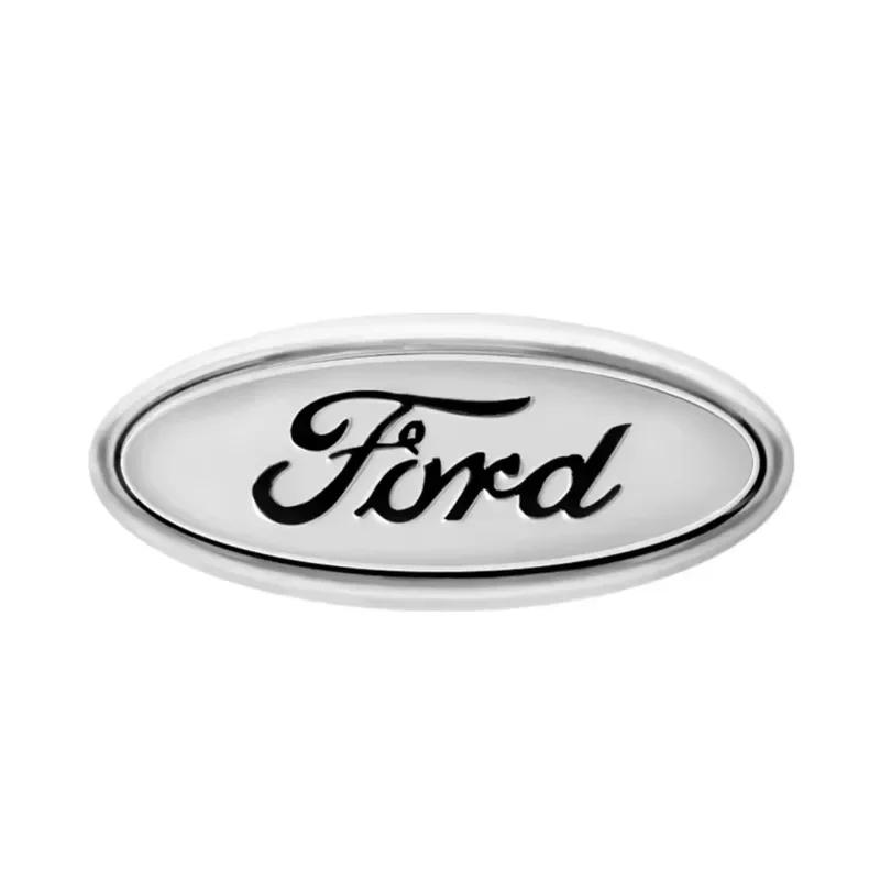 New 2026 Car Sticker Car Front Grille Emblem Rear trunk Logo Badge Sticker Accessories For Ford Focus mk2 mk3 Fiesta mk7 Ranger