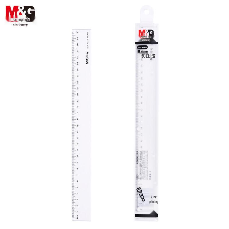 M&G 30cm Transparent Plastic Ruler