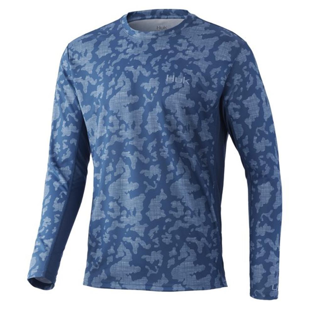 Men's long-sleeved breathable sunscreen fishing suit Taiwan fishing sea fishing boat fishing fishing fishing suit crew neck