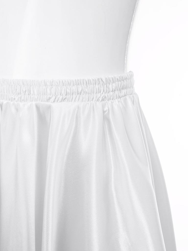 Юбка для испанского танца для девочек, полудлинная, шифоновая, костюм для латиноамериканской корриды, большая расклешенная юбка-солнце для выступлений