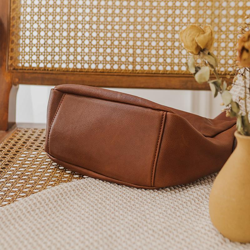 Johnature Простые однотонные женские сумки-хобо из натуральной кожи, повседневные сумки на плечо и через плечо из натуральной мягкой натуральной яловой кожи