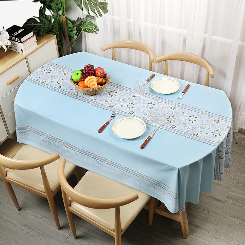 Овальная скатерть водонепроницаемая маслостойкая ПВХ крышка стола чехол декоративный обеденный стол кофейня свадебный декор красивая крышка стола