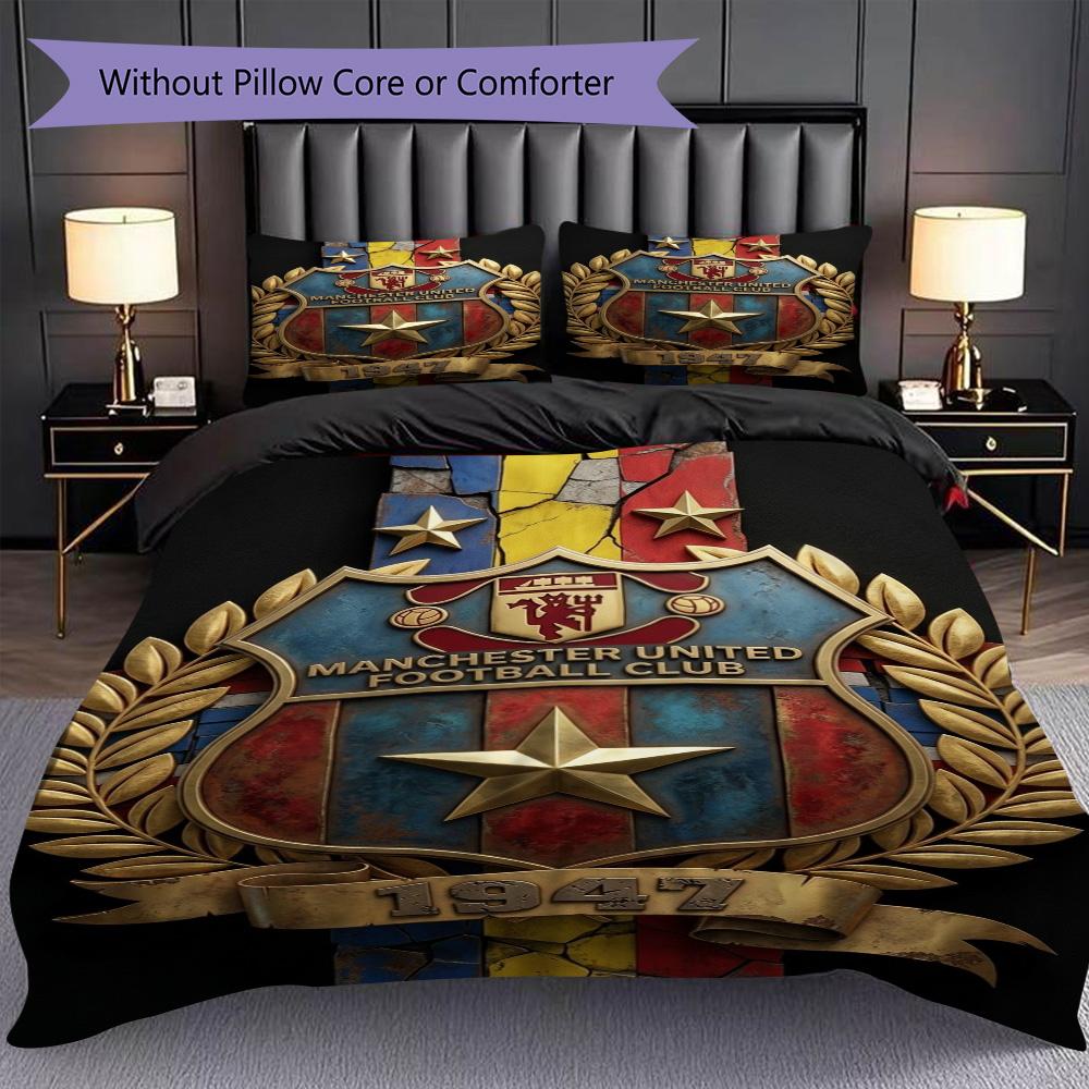 Glory Legacy Three-piece set (1 * duvet cover + 2 * pillowcase, without core) 2D Flat Soft and comfortable Duvet cover and pillowcase Bedding set