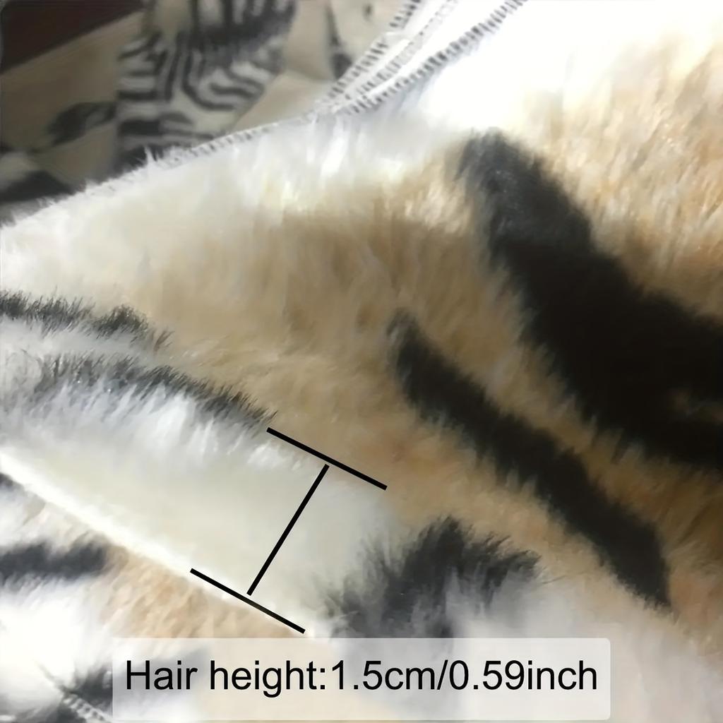 1 шт. ковер с принтом тигра из искусственного меха тигра Нескользящий коврик для домашнего декора ковер с животным принтом ковер