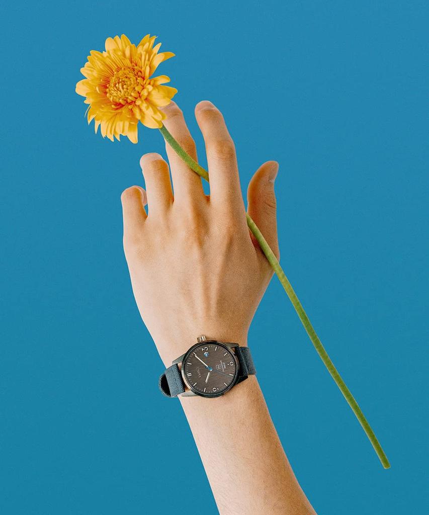 Часы TRIWA HUMANIUM TIME FOR PIECE Ремень из переработанного холста, регулярный импорт, Швеция, скандинавский дизайн, мужские и женские (унисекс) HU39GB-CL080701