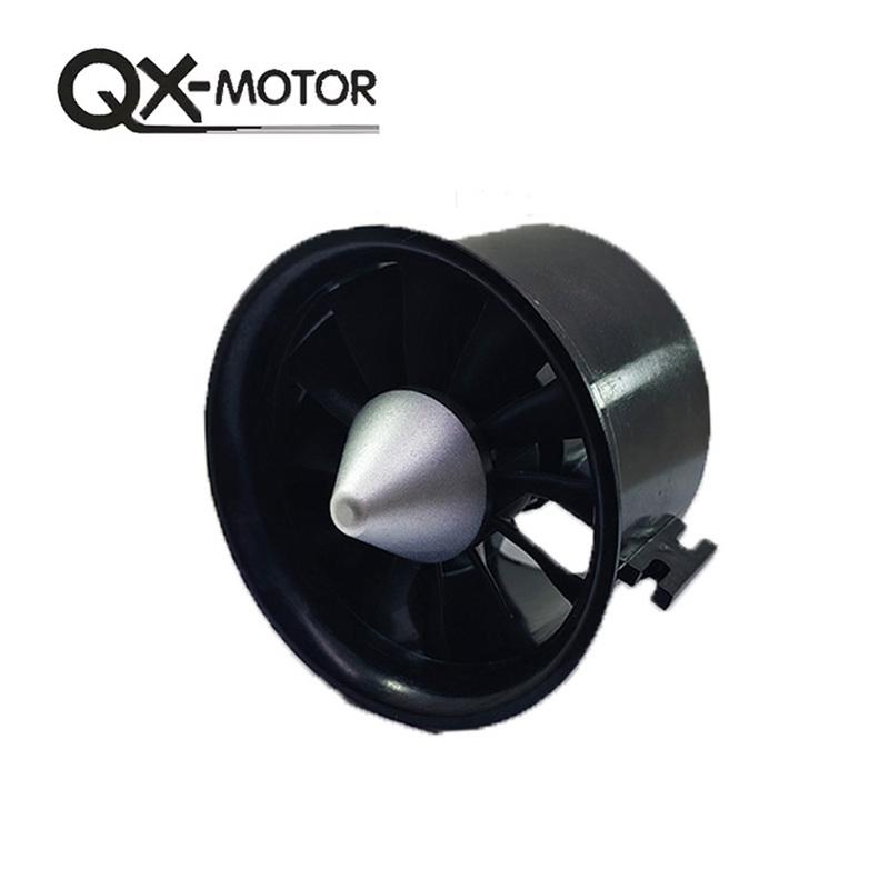 Qx-Motor 70mm EDF 4s 6s QF2827 Brushless Motor 12 Blades Ducted Fan for RC EDF Jet Aircraft Airplane