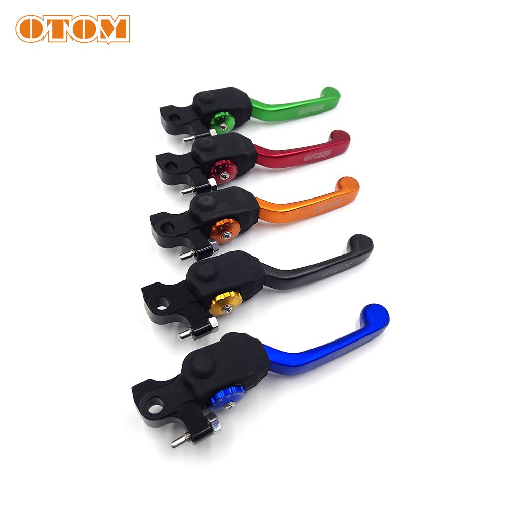OTOM Motorcycle Brake Handle Motorbike Modification CNC 7 Gear Adjustable Fold Front Brake Lever For KAYO T6 T4 K6 NC250 CB250