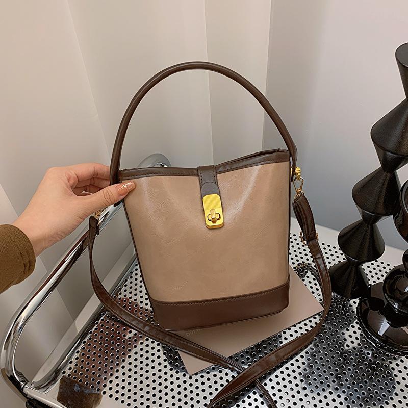 Сумки Женские сумки-ведра в стиле ретро Нишевые сумки Универсальные женские сумки Сумки через плечо Сумки через плечо