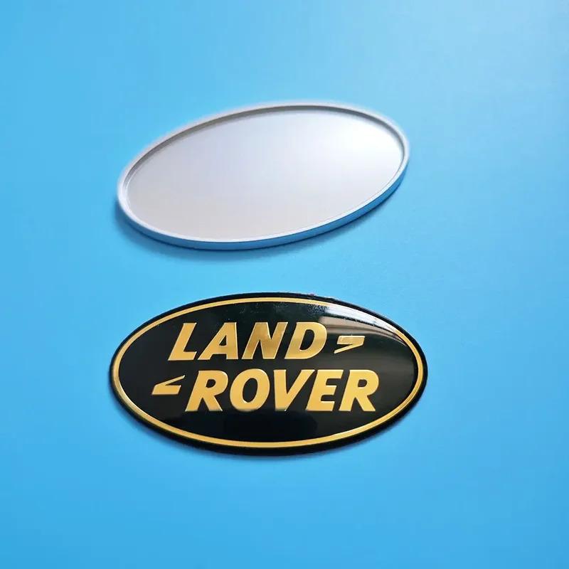 4pcs Aluminium Logo Land Rover Emblem Car Front Sticker Rear Trunk Fender Badge For Land Rover Freelander Discovery Defender FG4