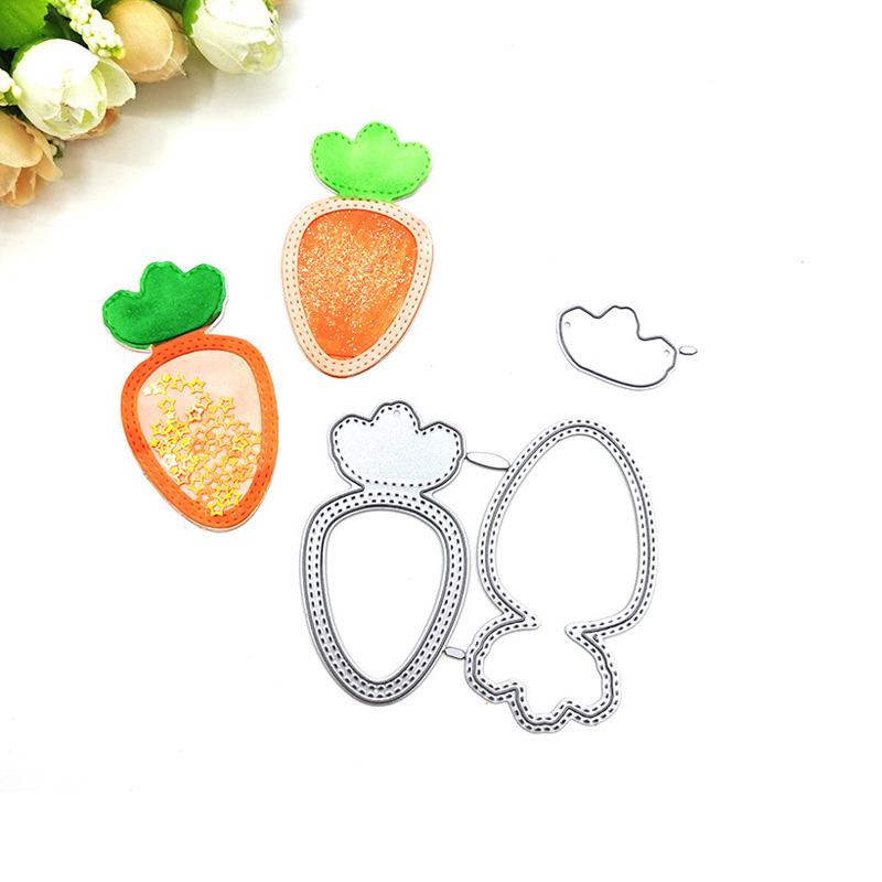 Металлические штампы для резки, карта для еды, моркови, узор, вырез, сделай сам, скрапбукинг, бумага, ремесло, тиснение, нож, форма, лезвие, штамп для штамповки