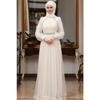 Legendary Hijab Evening Dress Ecru