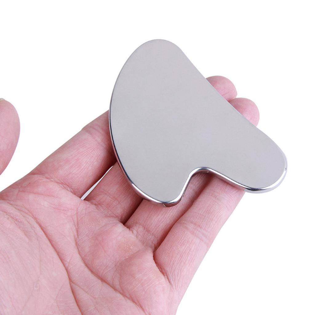 Массажный скребковый инструмент из нержавеющей стали для кожи лица и тела Скребок из нержавеющей стали для лица Металлический инструмент