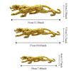 Lucky Animal Cheetah Small Statue Gold Brass Leopard Miniatures Vintage Leopard Figurines  Office