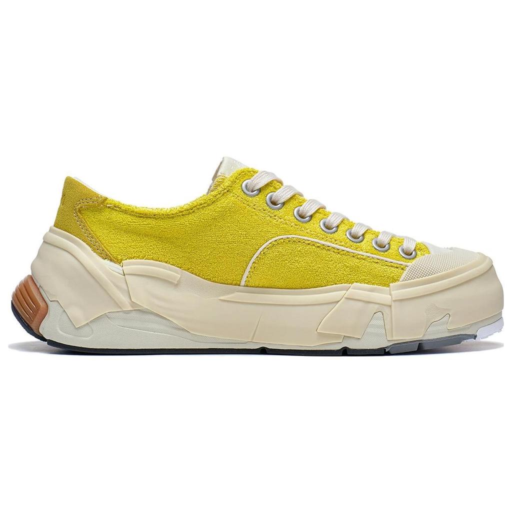 Li Ning Wu Ji Non-Slip Wear-Resistant Low-Top Casual Shoes Women Casual Shoes Berry-Yellow AZGT038-6