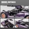 1/32 Huayra Dinastia Суперкар Металлический Литой Модель Автомобиля Звук и Свет Высокая Симуляция Модель Подарок Игрушка