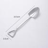 304 Нержавеющая Сталь Железная Лопата Ложка Кофе Ложка Для Мороженого Инженерная Лопата Ретро Милый Квадратный Он
