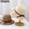 Women's Bow Fisherman Hat Straw Hat Sun Protection and Sunshade Hat Spring and Summer