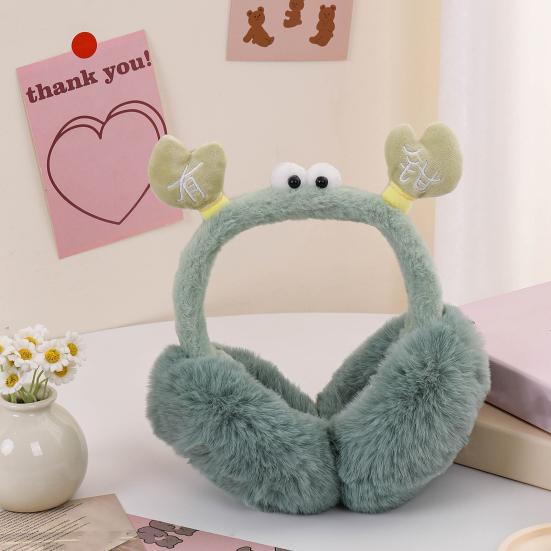 Наушники Дизайн Краба Мягкий Плюш Теплые Зимние Грелки для Ушей Складная Эластичная Повязка на Голову Зимняя Защита Ушей Наушники