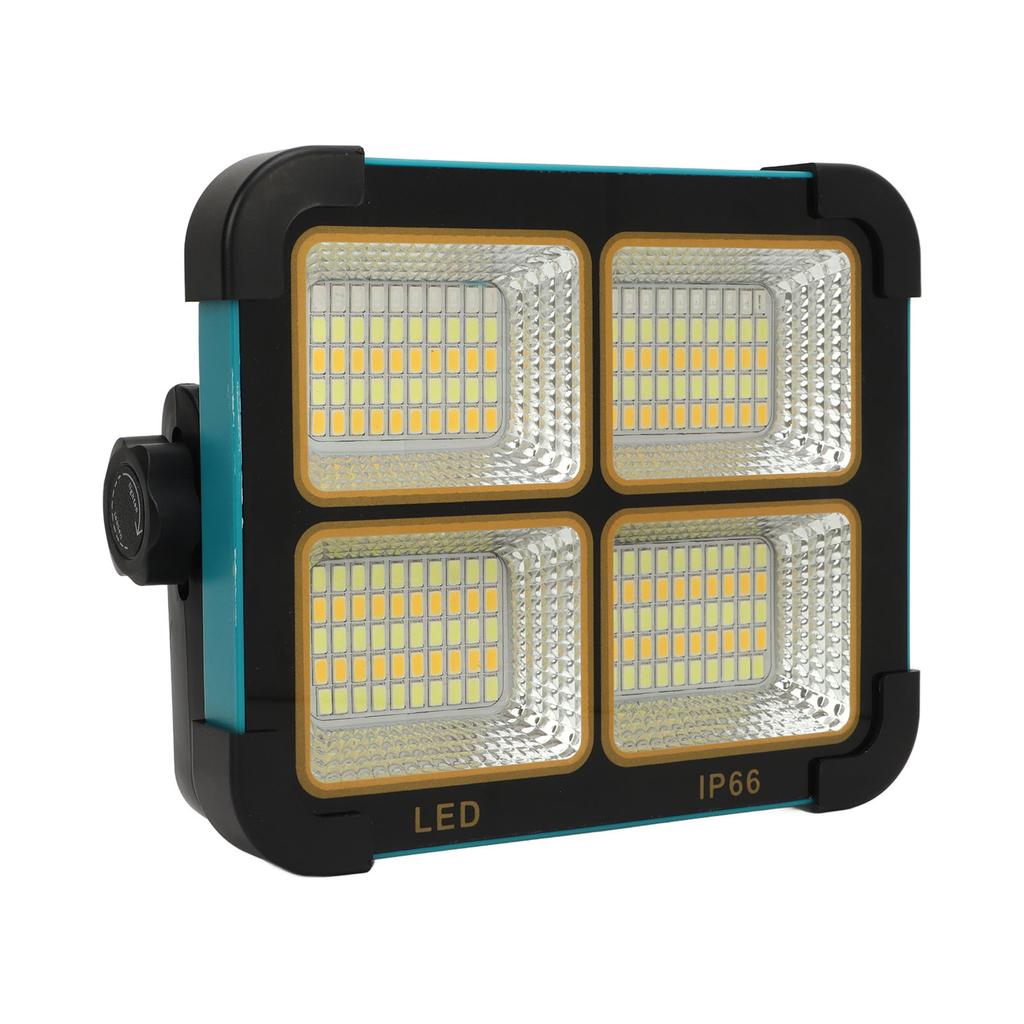 LED Work Solar Light 100W 10000LM 3000 To 6000K IP66 Waterproof Rechargeable Portable Outdoor Work