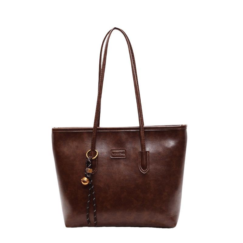 Ретро сумка женская большой вместимости новая модная универсальная простая наплечная сумка сумка-тоут для поездок на работу