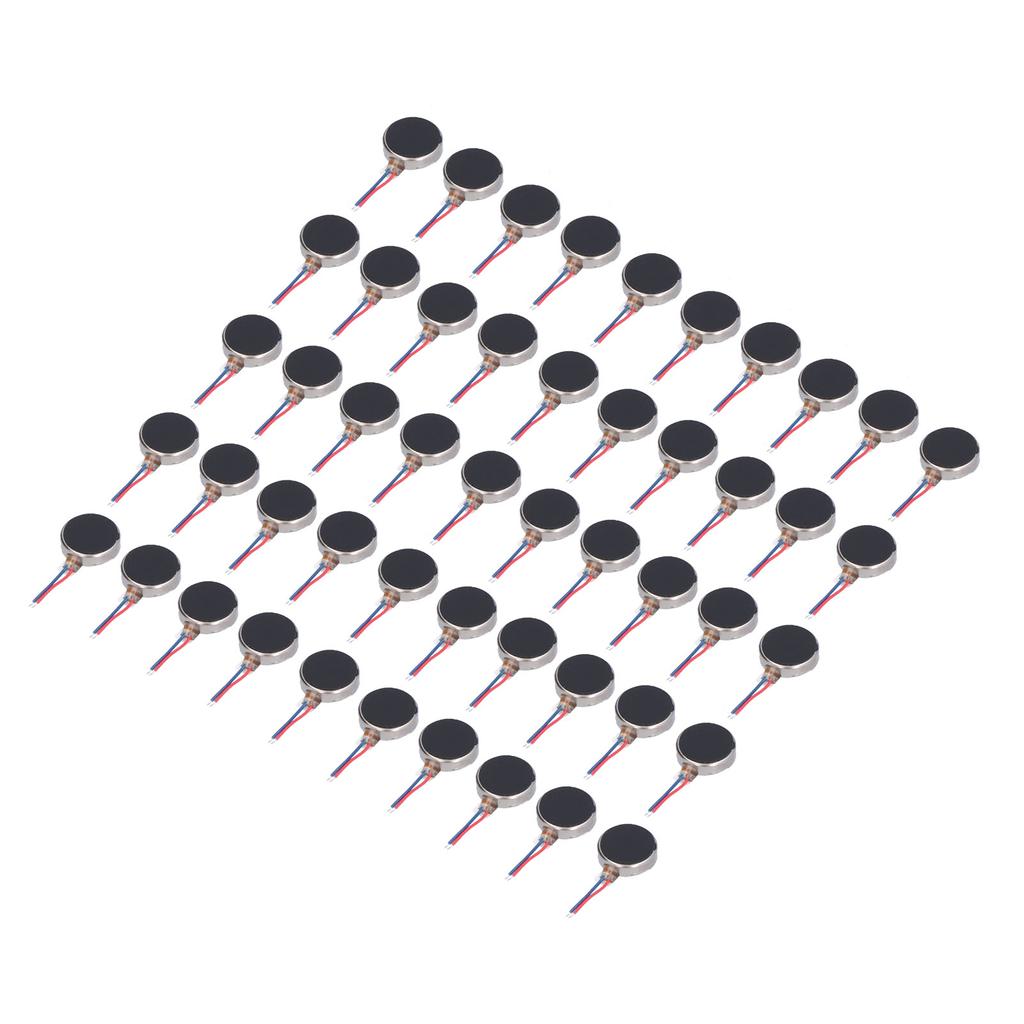50Pcs Mini Vibration Motors DC 3V 10x2.7mm Anti Interference Small Lightweight Low Noise Micro Vibrating Motor