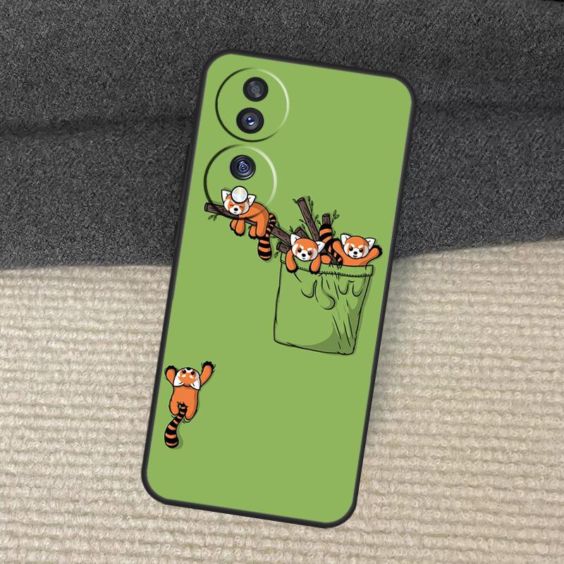 Red Panda Cute Case For Honor Magic 7 Pro 5 6 Lite Honor 200 Pro X9b X9a X8b X8a X8 X9 X9c 50 70 90 Cover