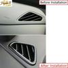 Carbon Fiber 2X For Hyundai Kona 2018- Dashboard Air Vent Outlet Cover Trim