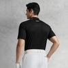 Fila Повседневная удобная футболка-поло с коротким рукавом серии Golf, мужская, черная, A11M535103F-BK