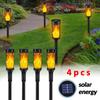 Solar Flame Torch Lights Outdoor Waterproof LED Solar Flickering Dancing Lights Garden Landscape Lighting Decor Halloween Patio