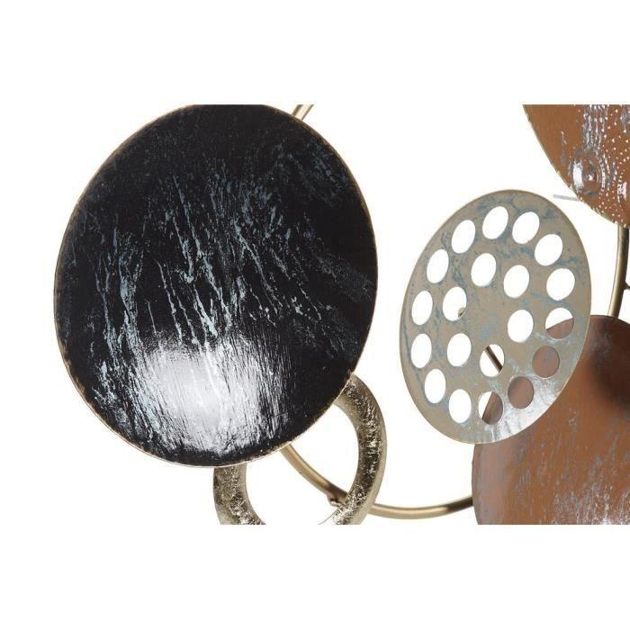 Décoration Murale Doré Métal Terre Cuite Cercles