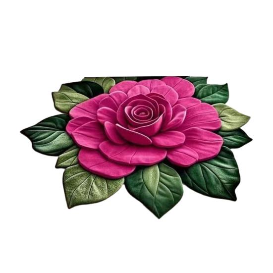 3D Цветочный ковер Реалистичный Цветочный Противоскользящий Напольный коврик Впитывающий Быстросохнущий Коврик для ванной для Кухни Спальни Прихожей Туалетного столика