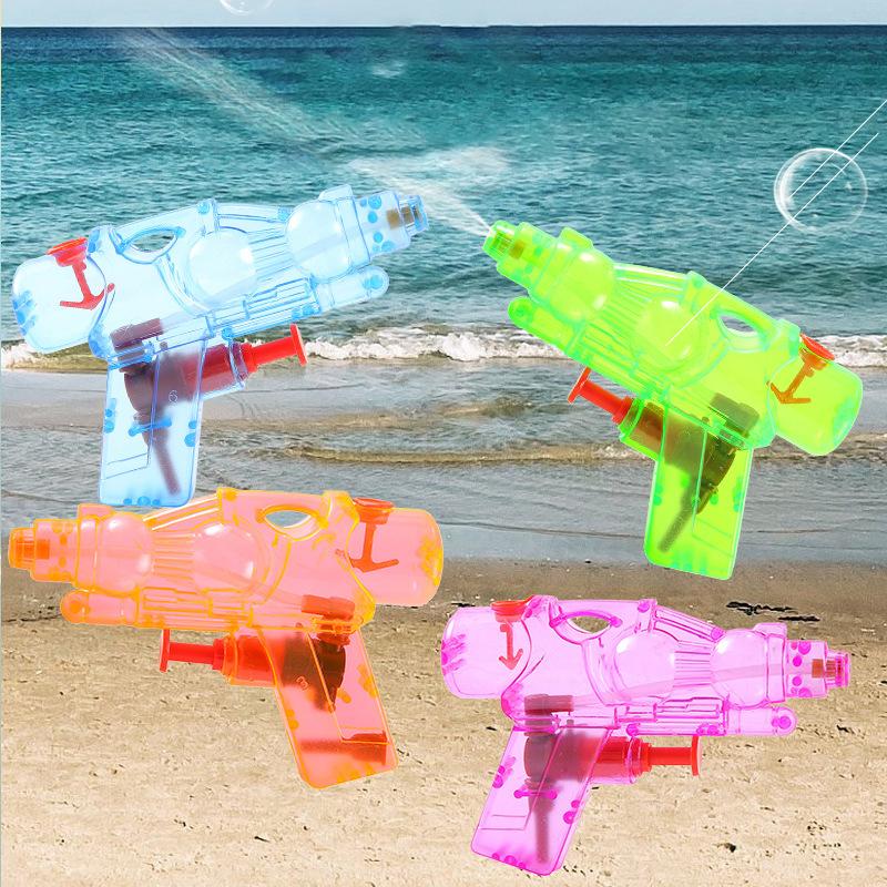 1/5Pcs Mini Plastic Transparent Water Guns Squirt Water Guns Children'S Toy Color Random For Outdoor Beach Swimming Pool