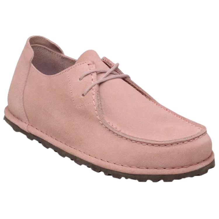 Birkenstock Утти Замшевые Низкие Повседневные Туфли Унисекс Глиняно-Розовые Узкие 1031568