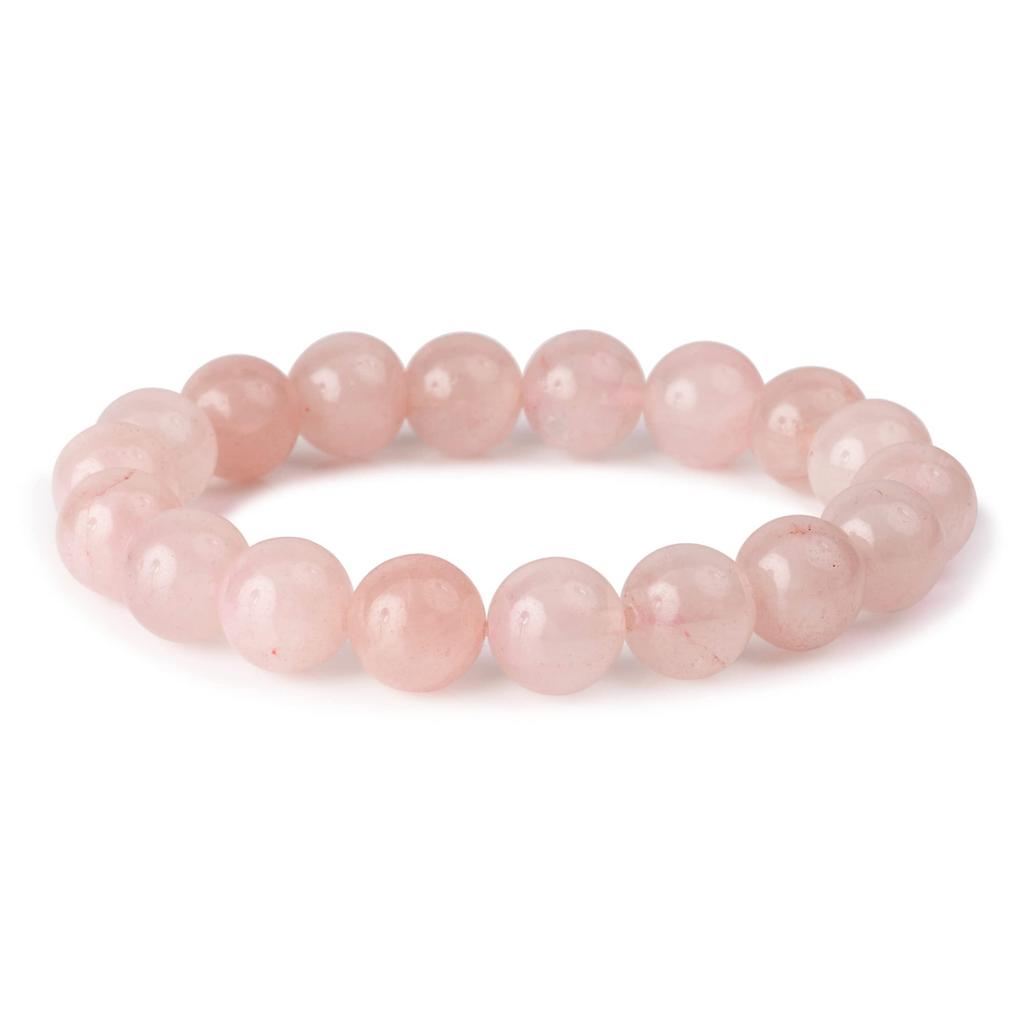 Rose Quartz Natural Stone Power Stone Bracelet Love Luck Health Luck Love Success Circumference [Nanto Tenseki] (Inner 17cm)