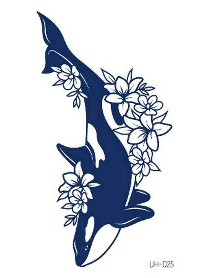 Водостойкие полуперманентные татуировки-наклейки на травяной основе для мужчин и женщин