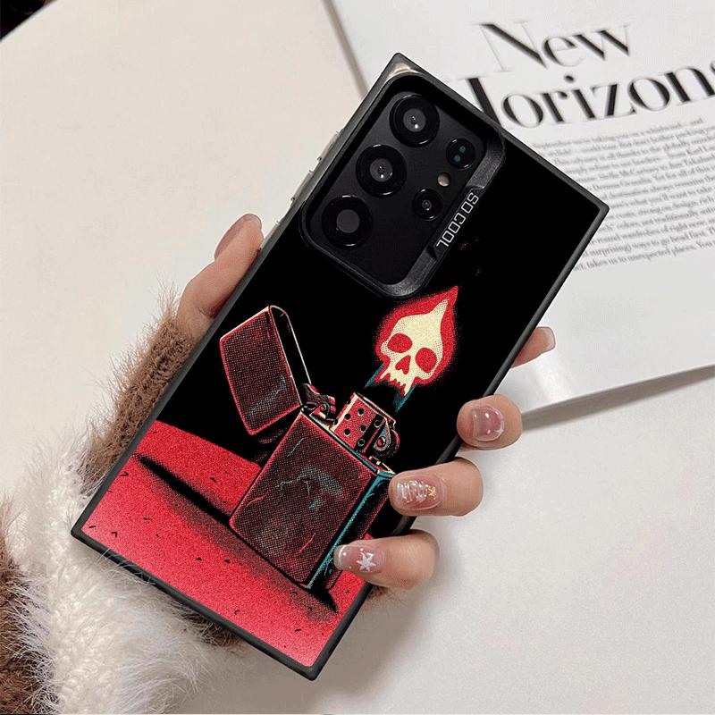 Lighter Cool Pattern Shockproof Phone Case for Samsung Galaxy S26 Edge S25 Ultra S24 FE S23 Plus S21 Cover Anti Fall Fundas
