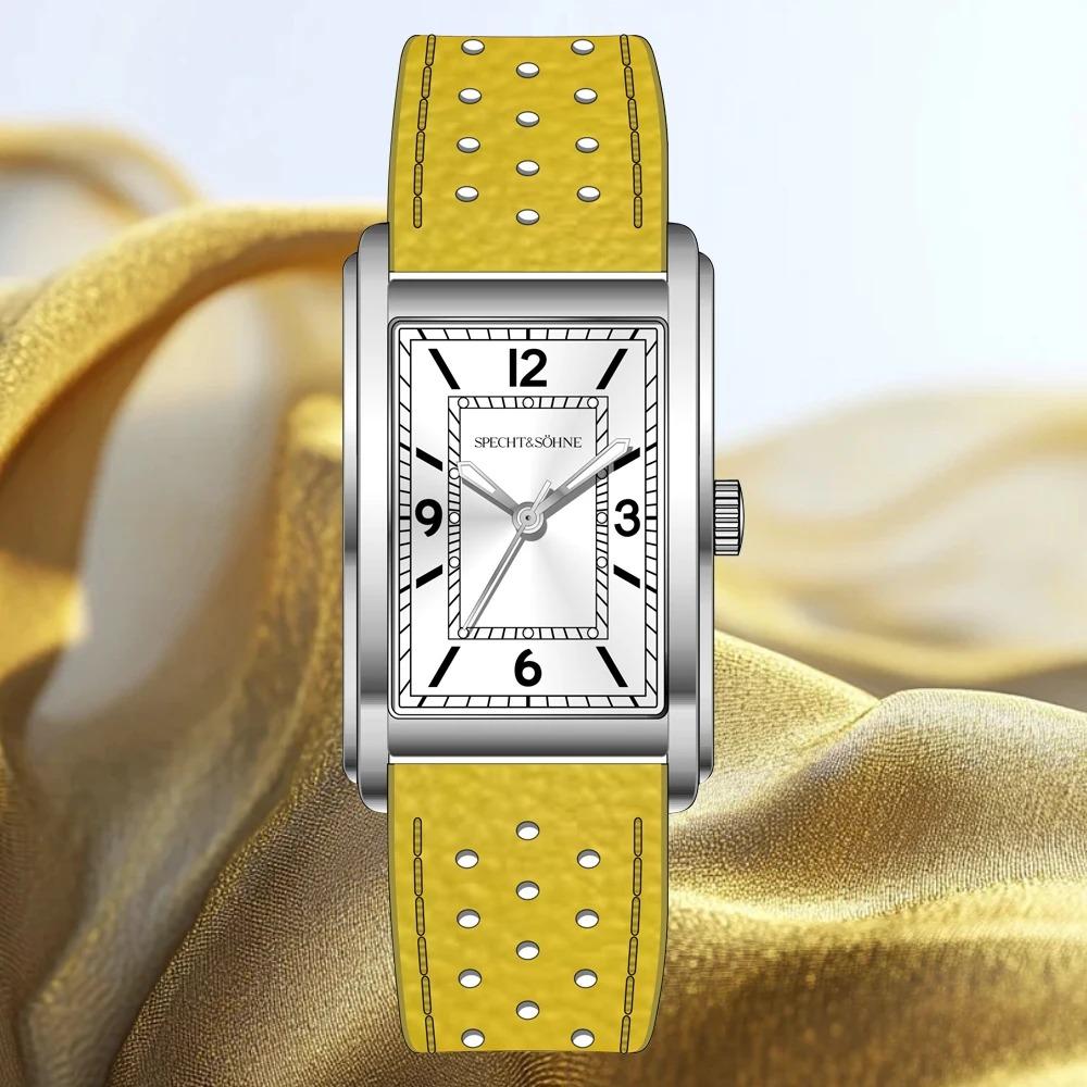 2025 Новые модные квадратные женские часы, ультратонкие VH31 Movt, повседневные мужские часы серого цвета, Reloj Hombre 28MM