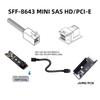 chenyang OCuLink PCIe 4i to Slimline SSD Data Active Cable 50cm for SSD eGPU Cards PCI-Express SFF-8611 SFF-8643