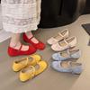 Butterfly-knot Flats Women Mary Jane Shoes Fashion Mix Colors Single Shoes Ladies Outdoor Dress Ballet Style Shoes