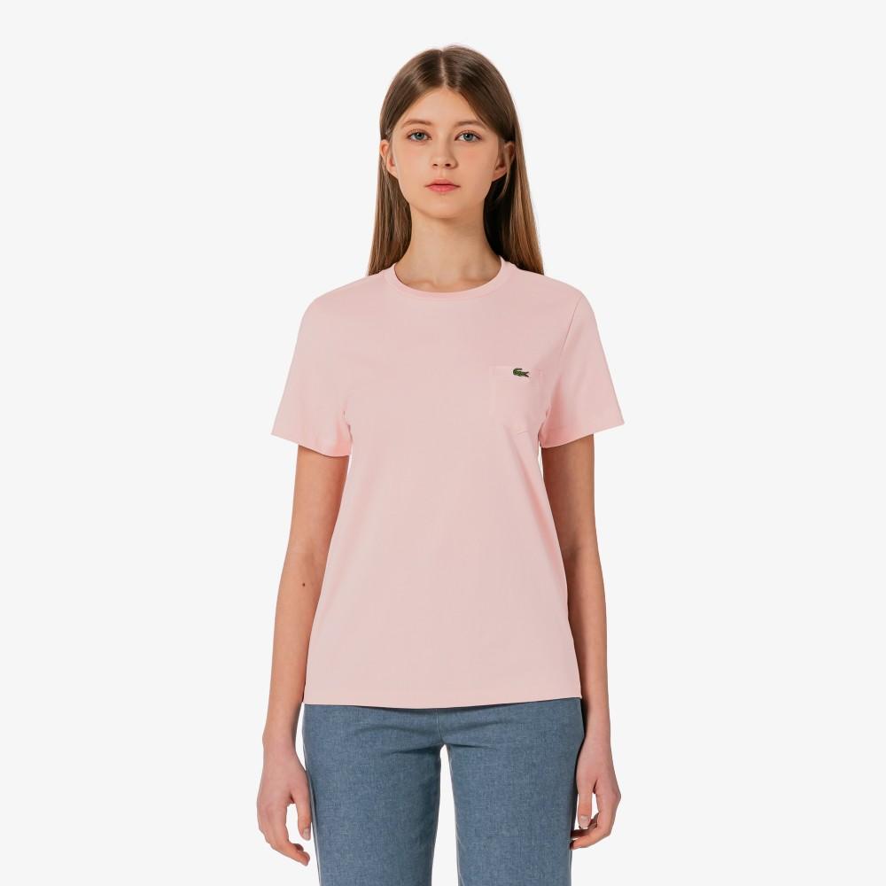 [lacoste] Women's Basic Pocket Short-Sleeve T-shirt TF556E-56G
