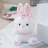 Cute Cartoon Rabbit Doll Keychain Kawaii Bunny Keychain Pendant  Funny Simulated Animals Keyring Backpack Decoration Gift